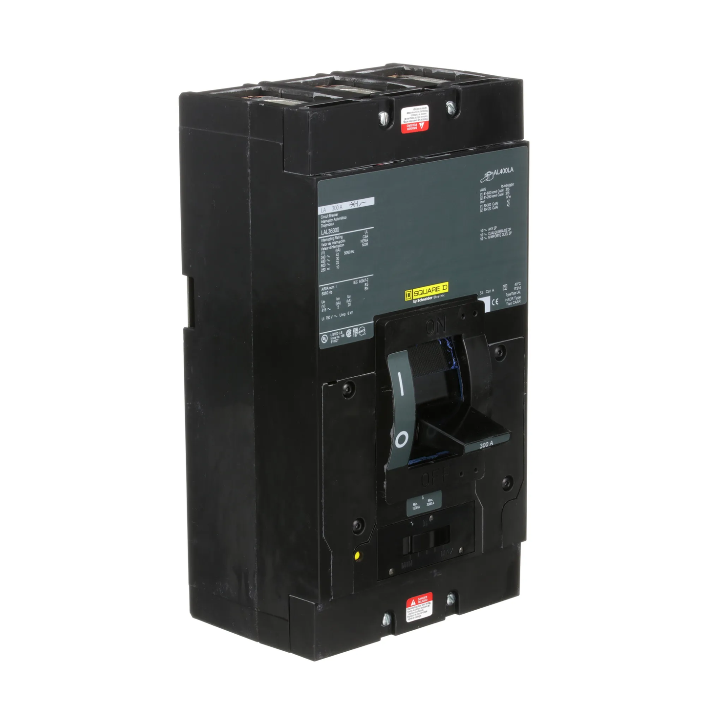 Square D LAL36300 Circuit Breaker | 600V 300A 3P 30kA@480V Feed-Thru LAL Series