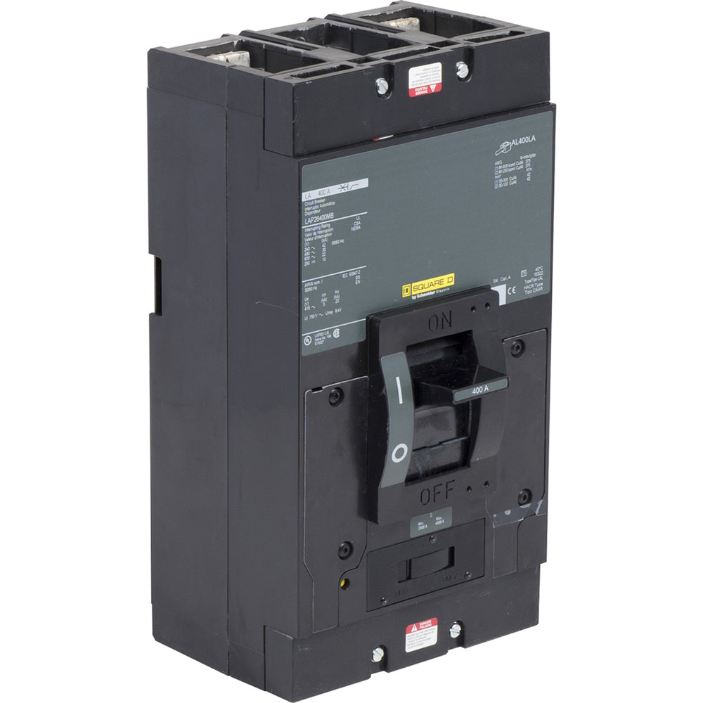 Square D LAP26400MB Circuit Breaker | 600V 400A 2P 30kA@480V Bolt-On LAP Series