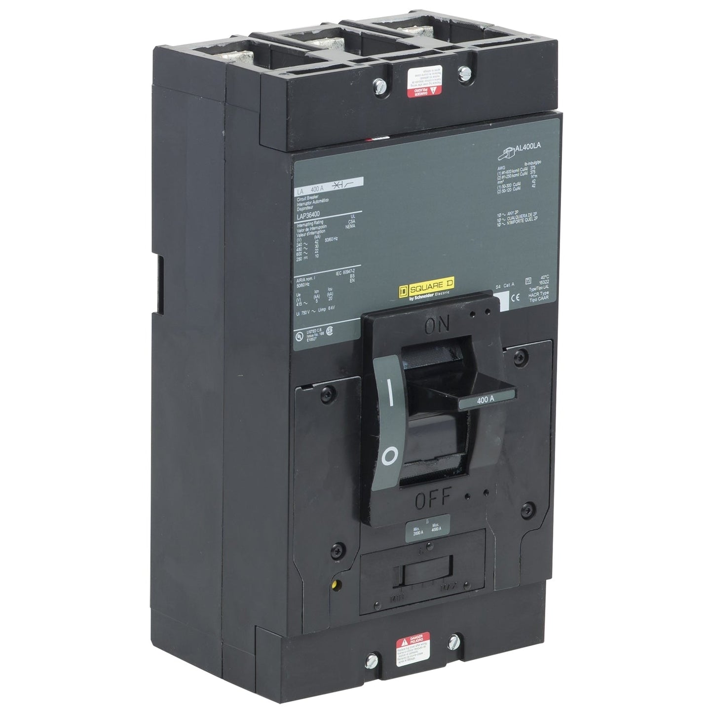 LAP36175V - Square D Bolt-On 600V 175A 3 pole circuit breaker 30kA@480V - Essential Electric Supply