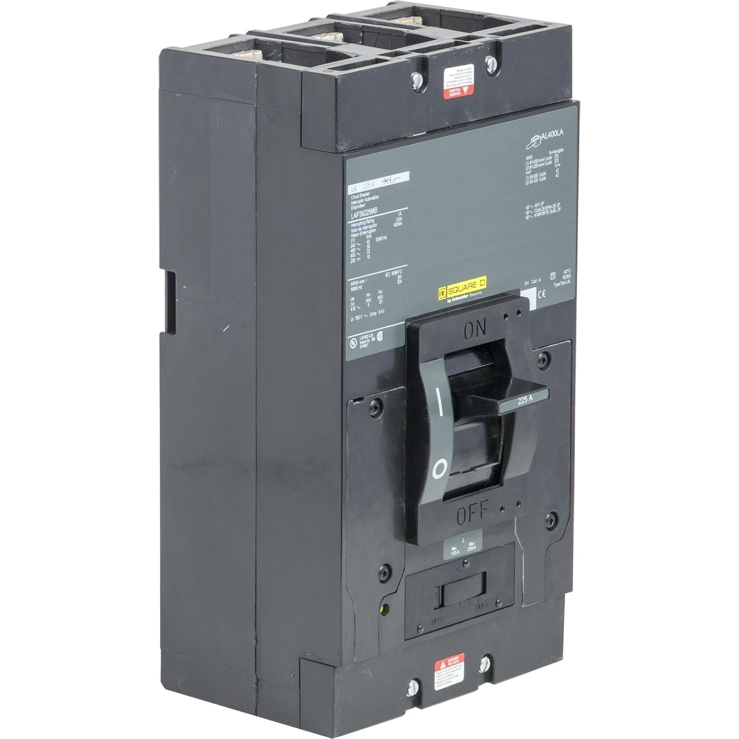 LAP36225V - Square D Bolt-On 600V 225A 3 pole circuit breaker 30kA@480V - Essential Electric Supply