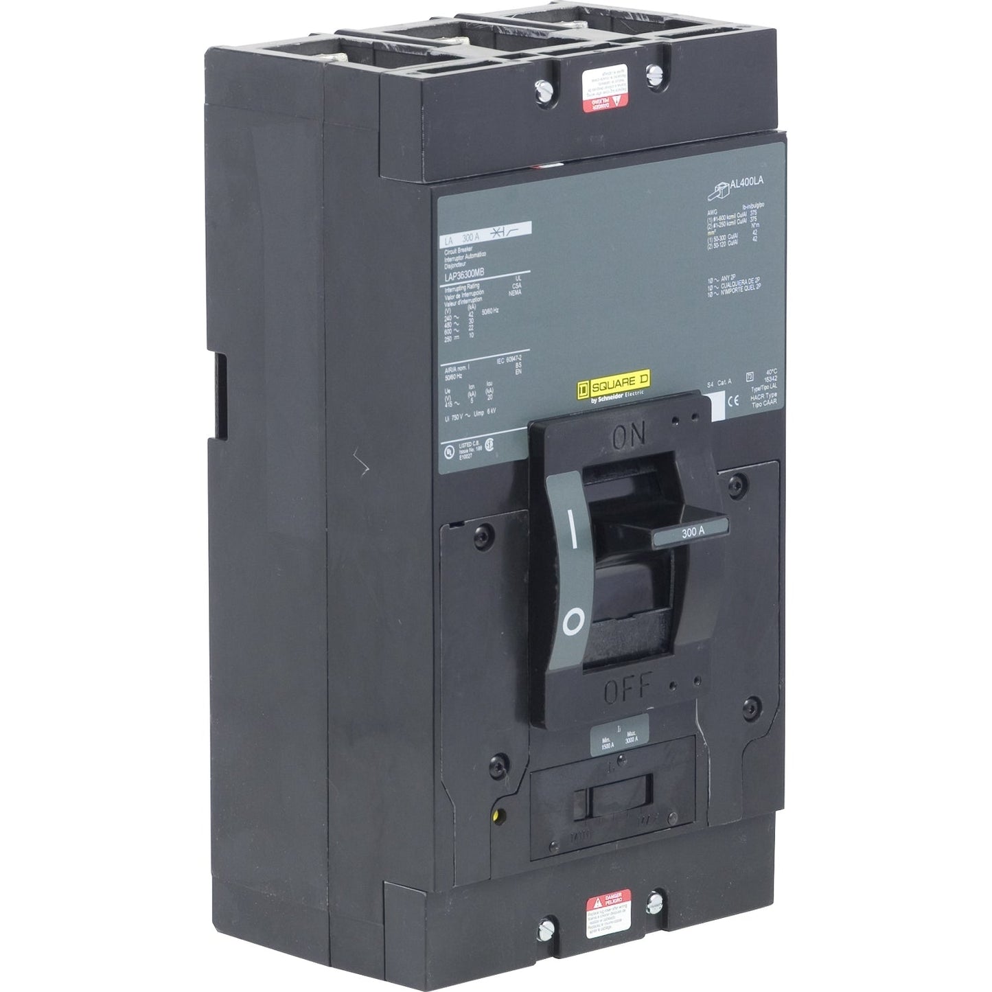 LAP36300V - Square D Bolt-On 600V 300A 3 pole circuit breaker 30kA@480V - Essential Electric Supply