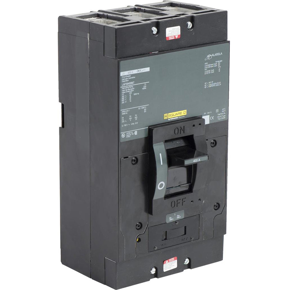 Square D LAP36400MT Circuit Breaker | 600V 400A 3P 30kA@480V Bolt-On LAP Series