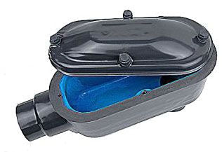 Ocal LB384XG LB Electrical Fitting PVC Coated Gray 1" FM8