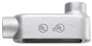 Crouse-Hinds LB75M Conduit & Fittings | Form 5 Malleable Iron LB-Shaped 3/4" Trade Size SnapPack Gasket Cover