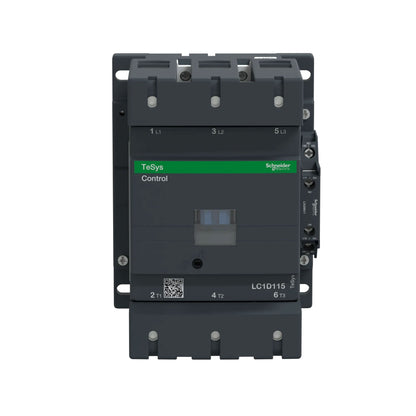Schneider Electric LC1D115G7 Contactor 3P 600V 250A 120V Coil TeSys D