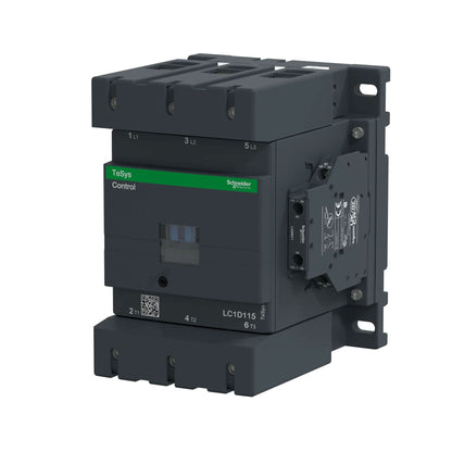 Schneider Electric LC1D115G7 Contactor 3P 600V 250A 120V Coil TeSys D