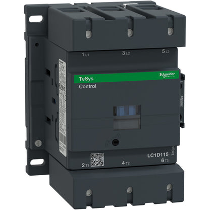 Schneider Electric LC1D115G7 Contactor 3P 600V 250A 120V Coil TeSys D