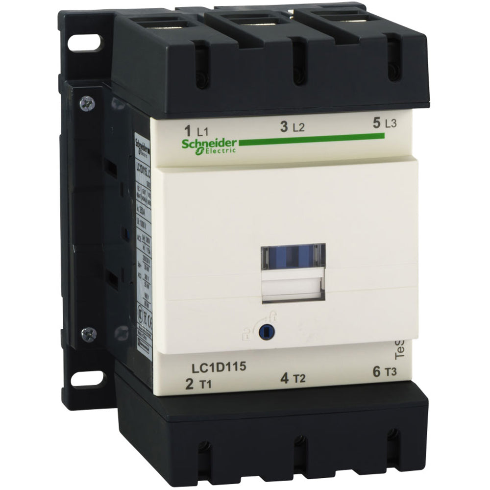 Schneider Electric LC1D115LE7 Contactor 3P 600V 250A 208V Coil TeSys D