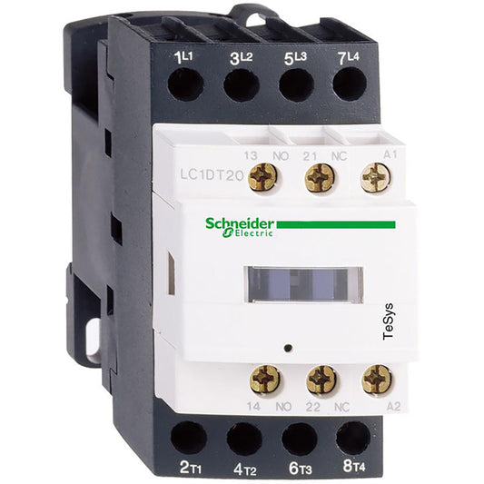 Schneider Electric LC1D128F7 Contactor | 600V 3 pole 2 NO + 2 NC LC1D
