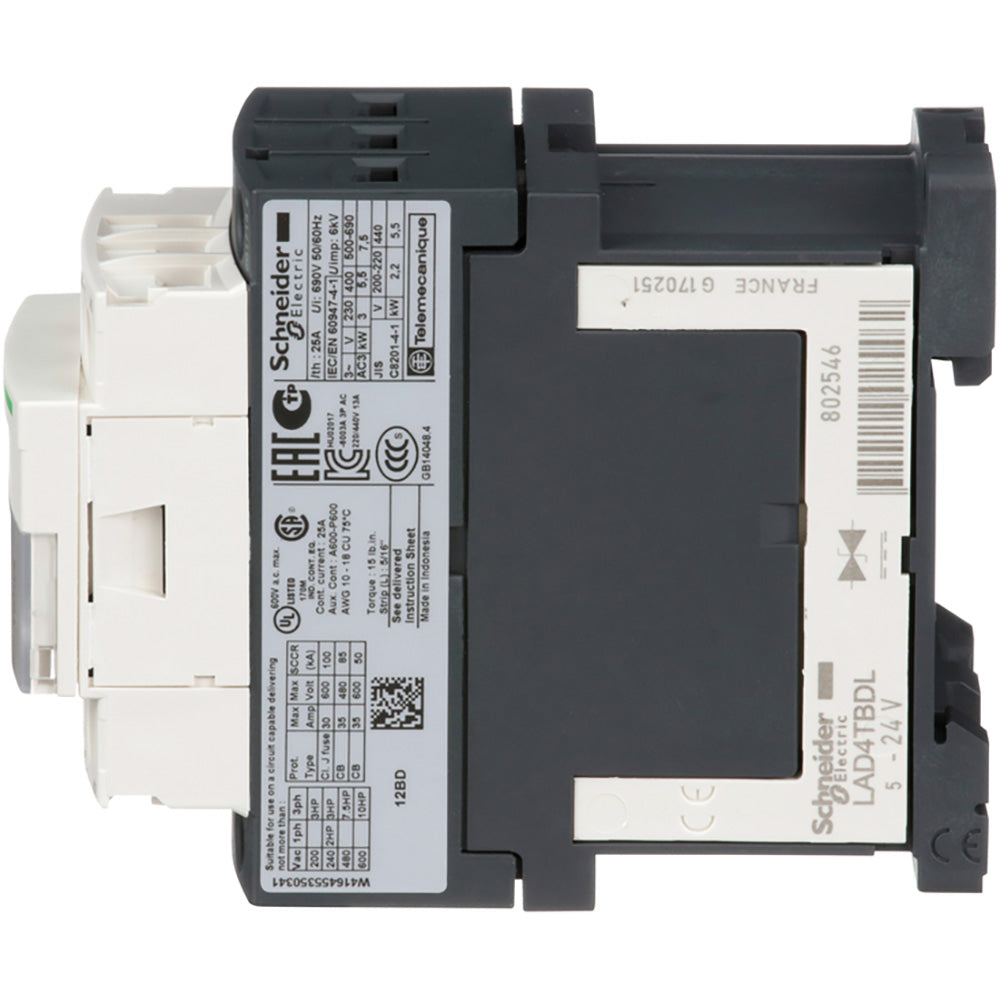 Square D LC1D12BD Contactor 3P 690V 12A 24V Coil TeSys D