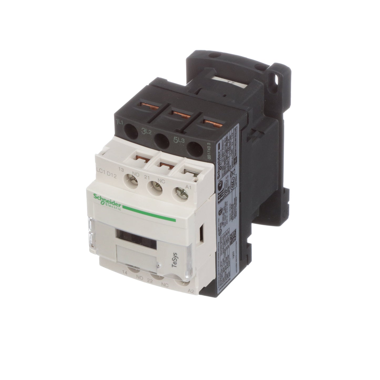 Square D LC1D12T7 Contactor | 3P 3PH 690V 12A 480V coil TeSys D
