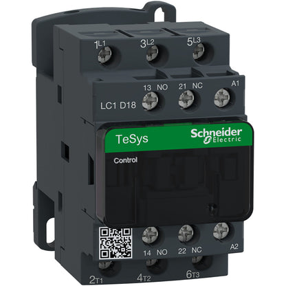 Schneider Electric LC1D18B7 Contactor 3 pole 600V 32A 24V coil TeSys D