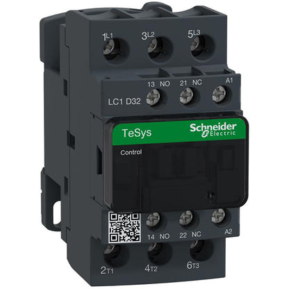 Schneider Electric LC1D32U7 Contactor 3 Phase 240V Coil 3 NO Aux Contacts TeSys D