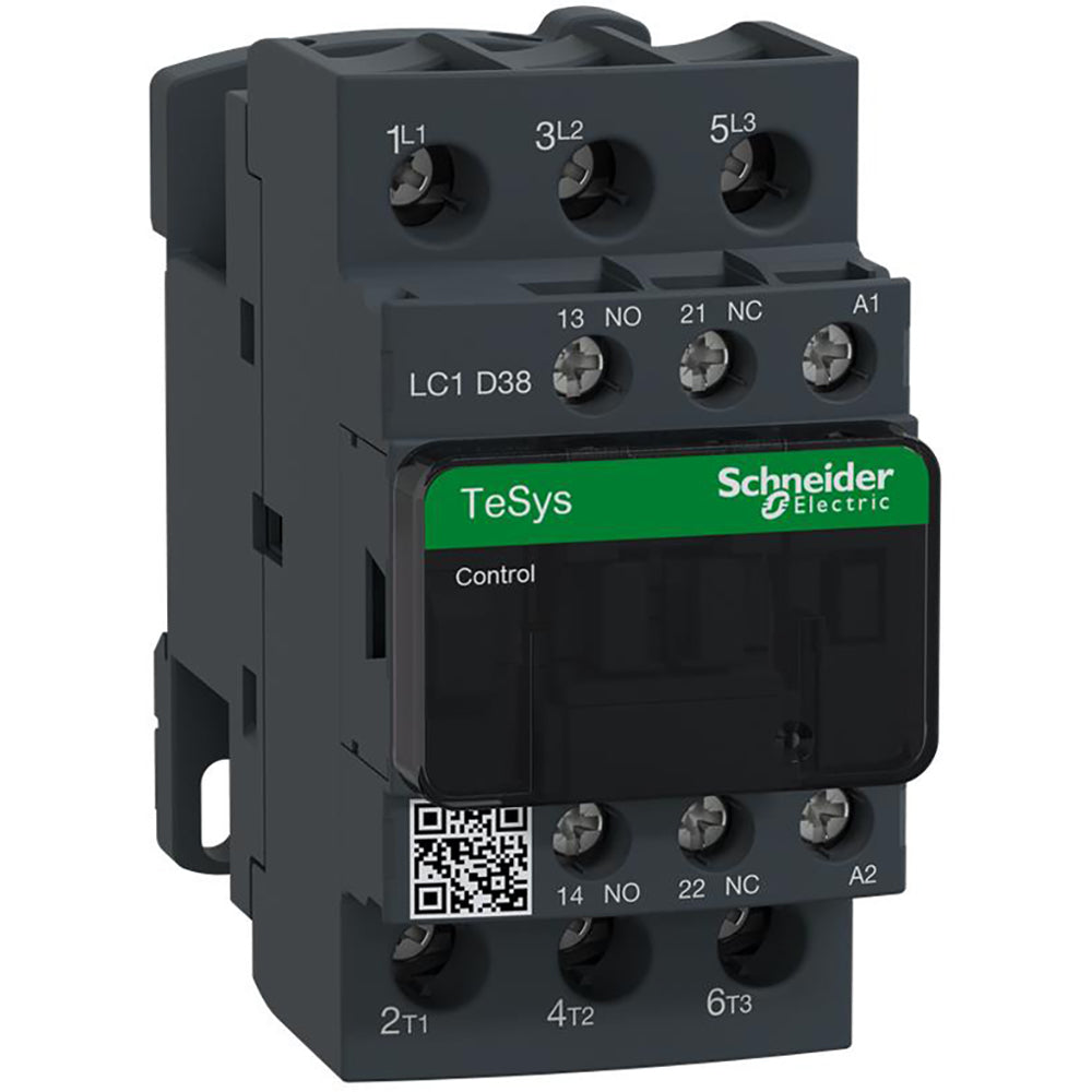 Schneider Electric LC1D38G7 Contactor 3P 600V 38A 120V Coil TeSys D