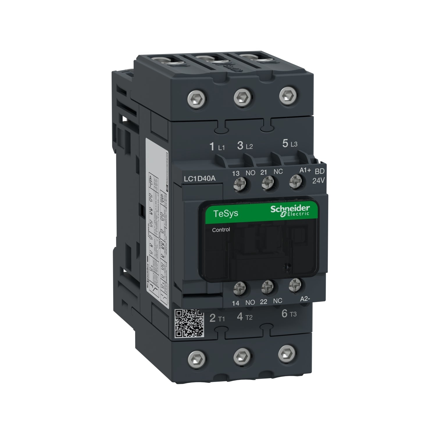 LC1D40ABD Schneider Electric TeSys D Contactor 3 pole 3 phase 690V 40A 24V coil - Essential Electric Supply
