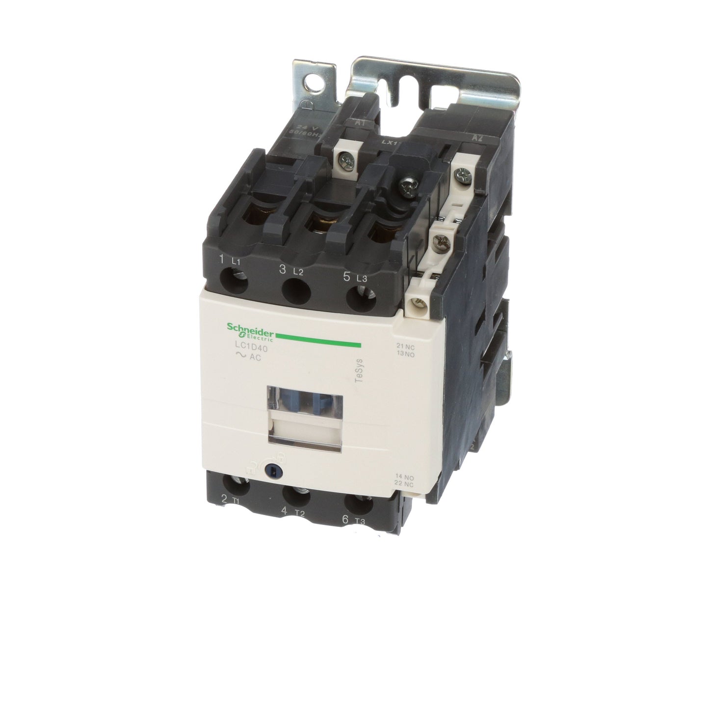 Square D LC1D40B7 Contactor | 3P 3Ph 600V 60A 24V Coil
