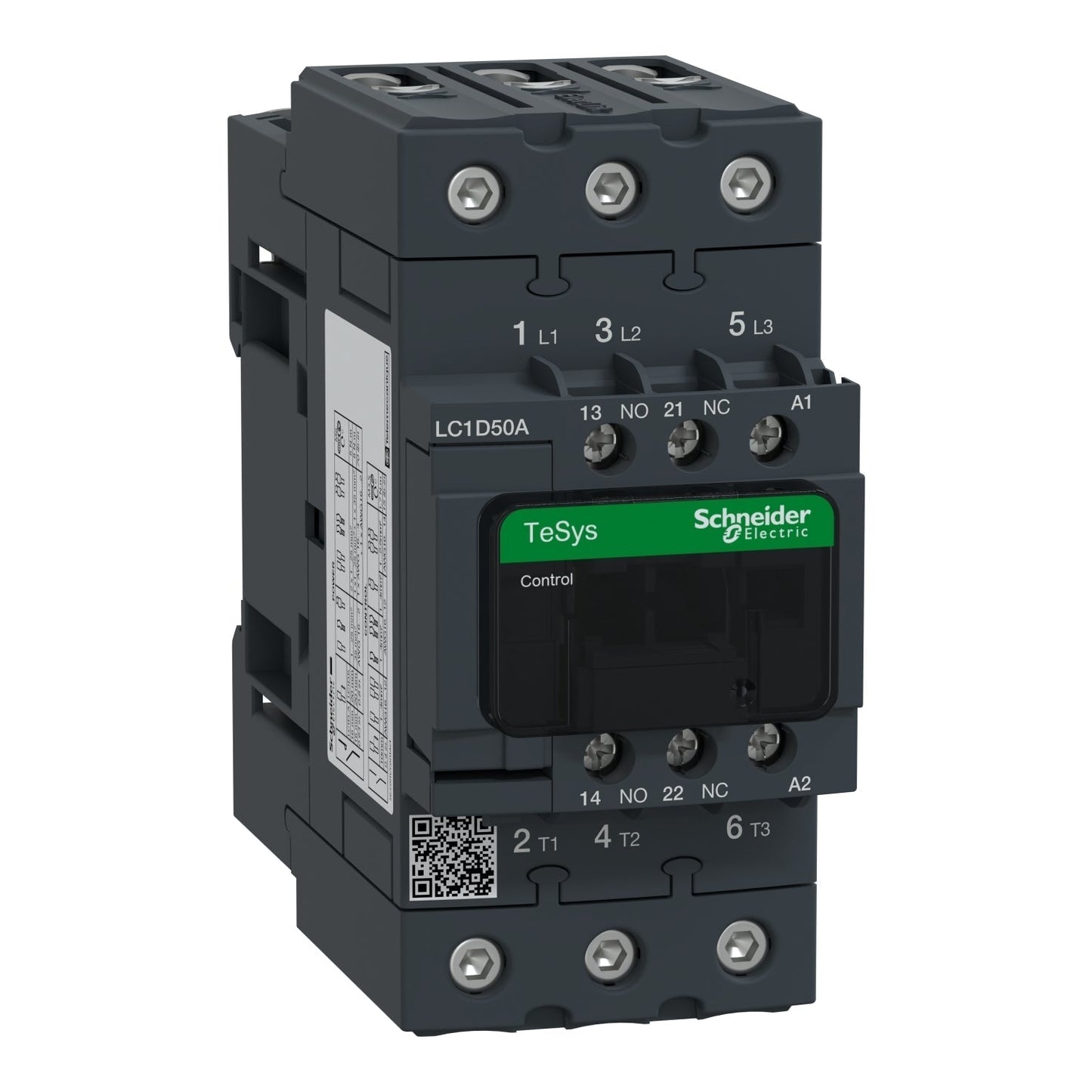 Square D LC1D50AG7 Contactor | 3P 600V 80A 120V Coil TeSys D
