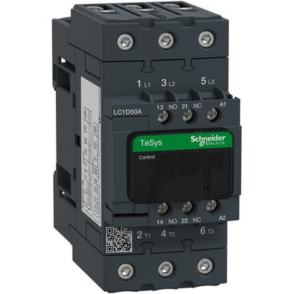 Square D LC1D50AG7 TeSys D Contactor | 3 pole 600V 80A 120V coil