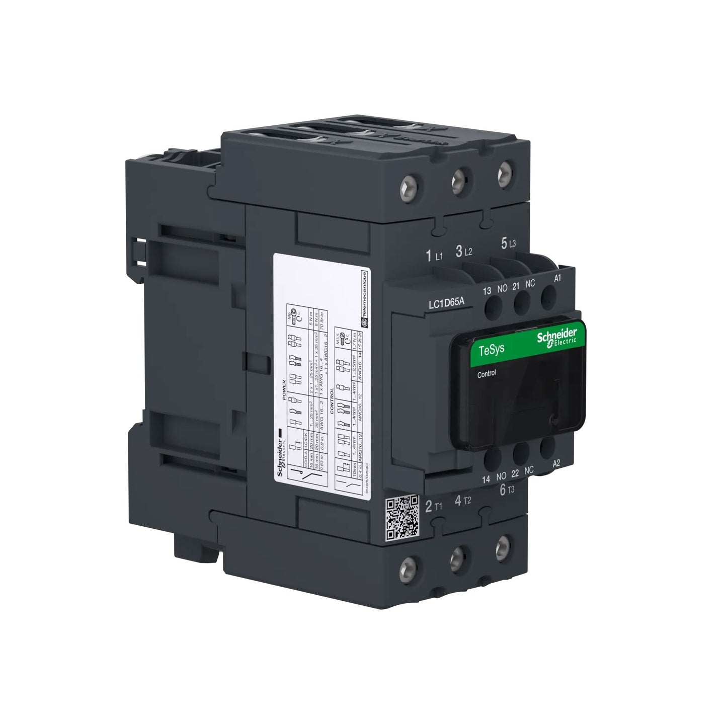 Square D LC1D65AG7 Contactor 3P 3P 600V 80A 120V Coil