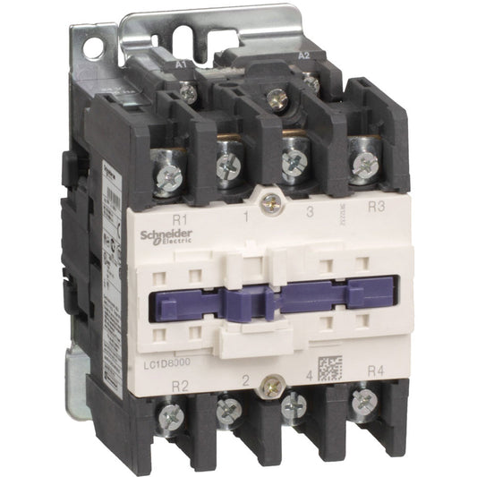 Schneider Electric LC1D80004G7 TeSys D Contactor | 600V 3 phase 80A 4 pole 120V coil