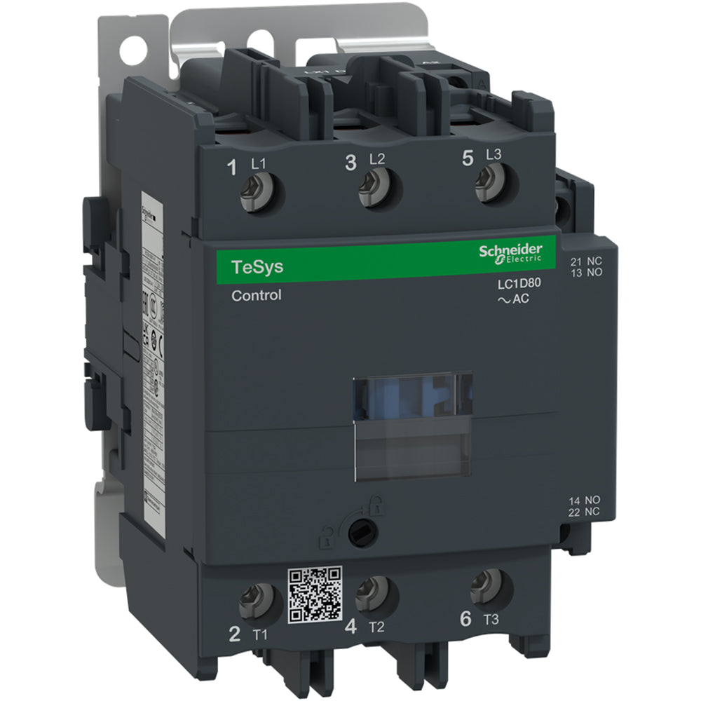 Schneider Electric LC1D80B7 Motor Control Part And Accessory | 80A 600V 3 NO 24VAC TeSys D