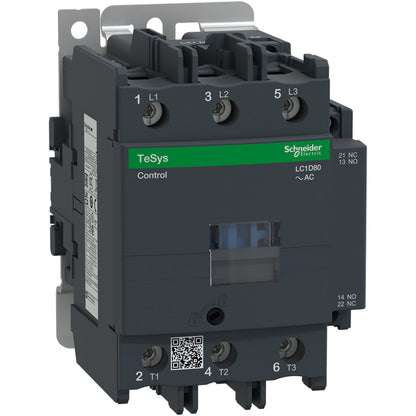 Schneider Electric LC1D80B7 Motor Control Part And Accessory | 80A 600V 3 NO 24VAC TeSys D