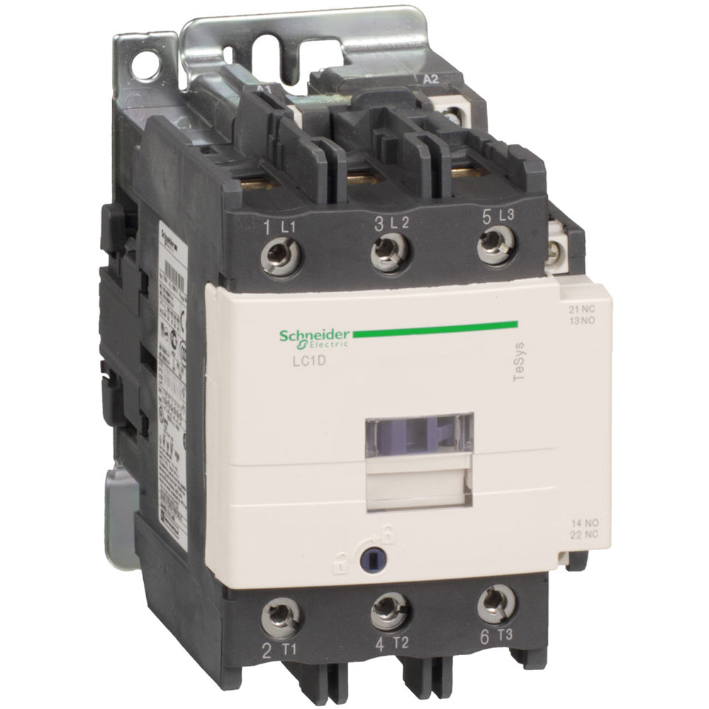 Schneider Electric LC1D95B7 Contactor | 3P 600V 125A 24V Coil TeSys D