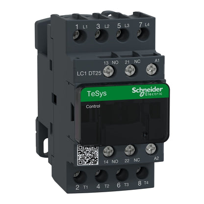 Square D LC1DT25G7 Contactor 4 pole 3 phase 690V 25A 120V coil TeSys D