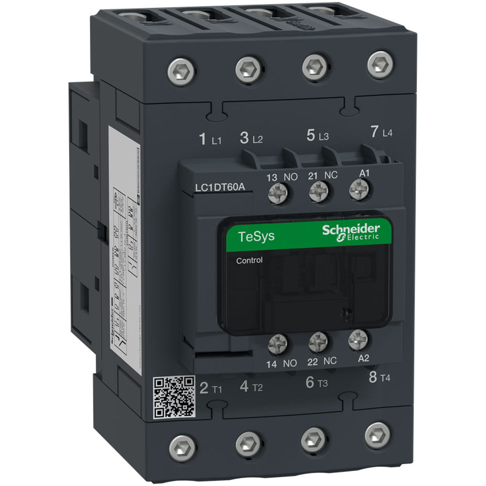 Schneider Electric LC1DT60AG7 Contactor | 4P 3P 690V 60A 120V TeSys D