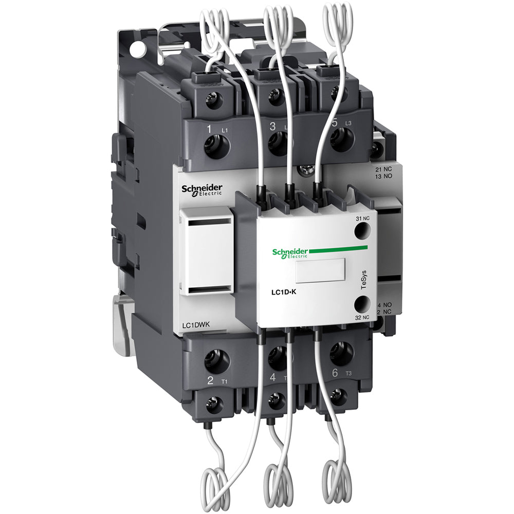 Schneider Electric LC1DWK12G7 Contactor | 120 VAC 3 NO TeSys D