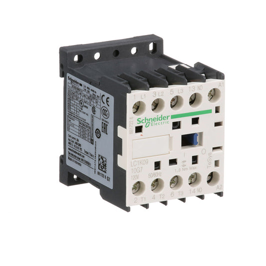 Schneider Electric LC1K0910G7 Contactor 3 pole 600V 20A 120V coil TeSys K