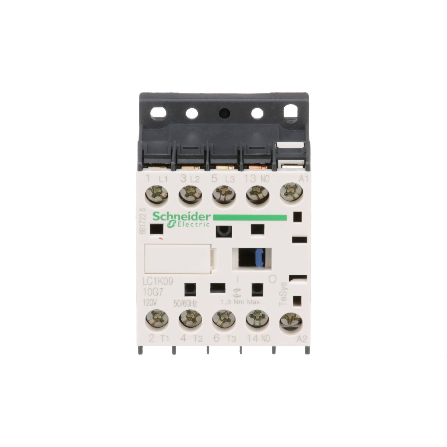 Schneider Electric LC1K0910G7 Contactor 3 pole 600V 20A 120V coil TeSys K