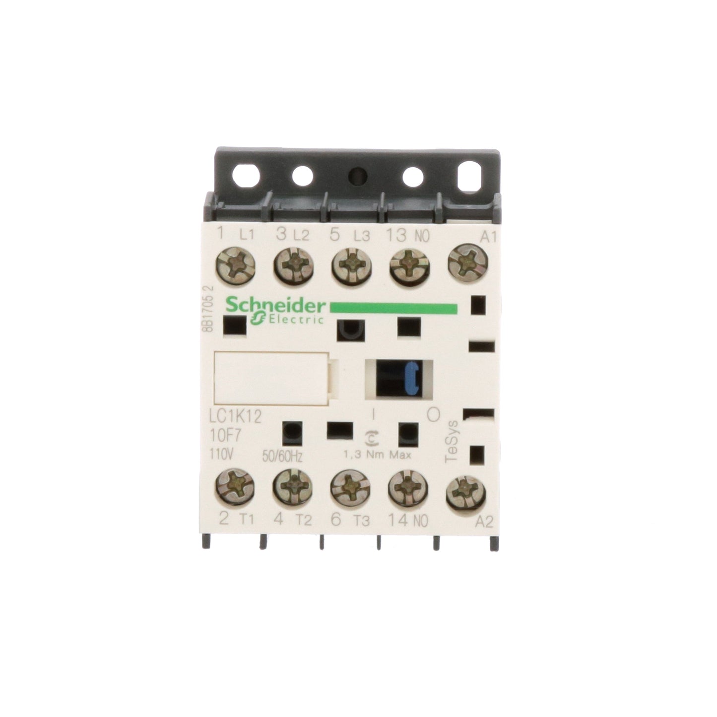 Schneider Electric LC1K1210F7 Contactor | 1P 1Ph 120V 50A 10kA TeSys K