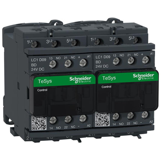 Schneider Electric LC2D09BD Contactor | 3P 600V 25A 24V TeSys Deca Series