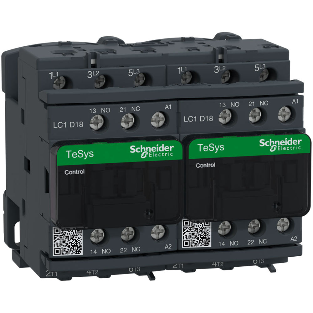 Schneider Electric LC2D18B7 Contactor | 3P 600V 32A 24V Coil TeSys D