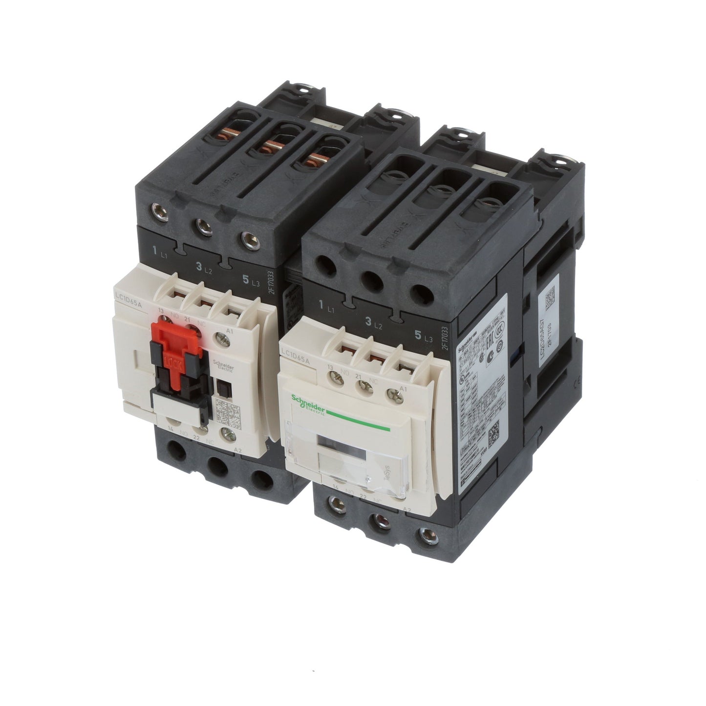 Schneider Electric LC2D65AG7 Contactor 3 pole 600V 80A 120V coil TeSys Deca Series