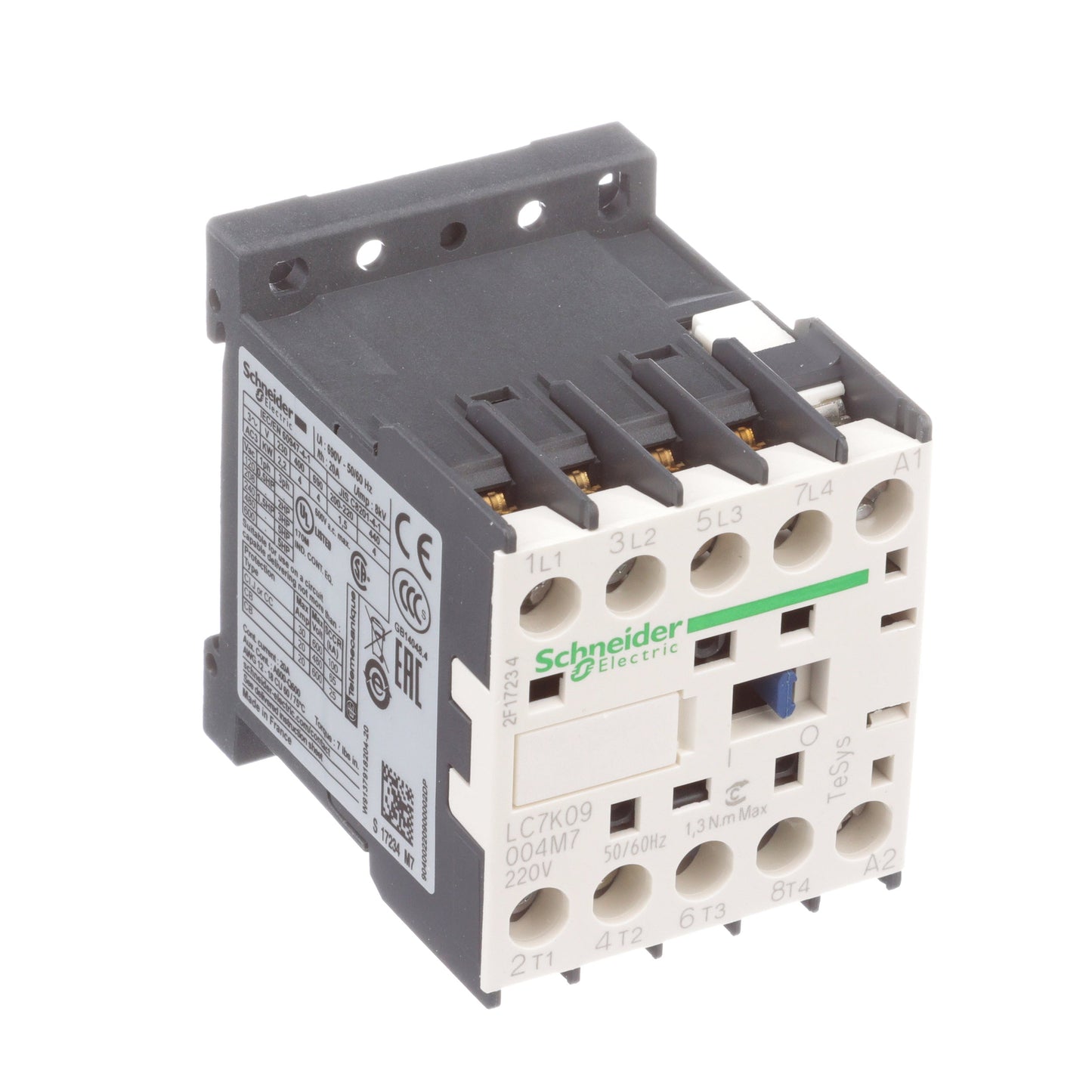 Schneider Electric LC7K09004M7 Contactor | 4 Pole 600V 20A TeSys K