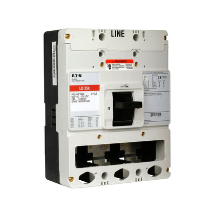 Eaton LDB3600FT36W Circuit Breaker | 600V 600A 3P 35kA@480V Bolt-On LSIG