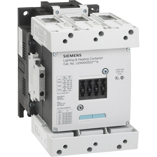 Siemens LEN00G003120A Contactor | 3P 3PH 600V 300A 120V Coil