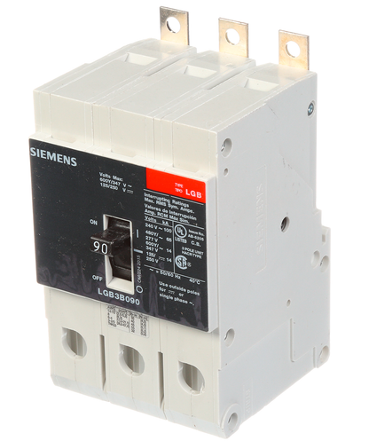 Siemens LGB3B090B Molded Case Circuit Breaker | 600V 90A 3P 100kA@240V Bolt-On VL Series
