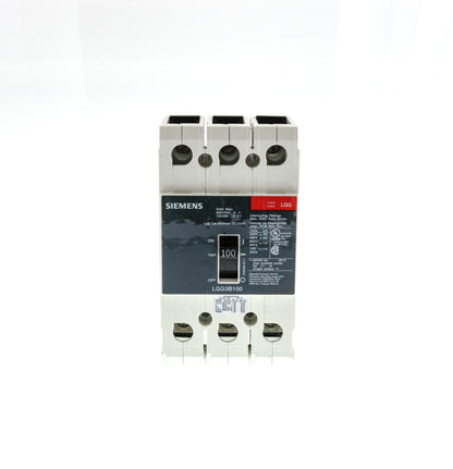 Siemens LGG3B100L Molded Case Circuit Breaker | 600V 100A 3P 65kA@480V Feed-Thru VL Series