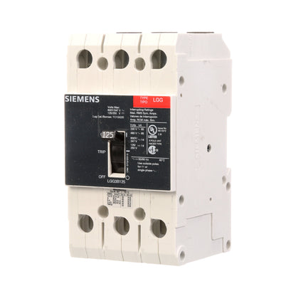Siemens LGG3B125L Molded Case Circuit Breaker | 600V 125A 3P 65kA@480V Feed-Thru VL Series