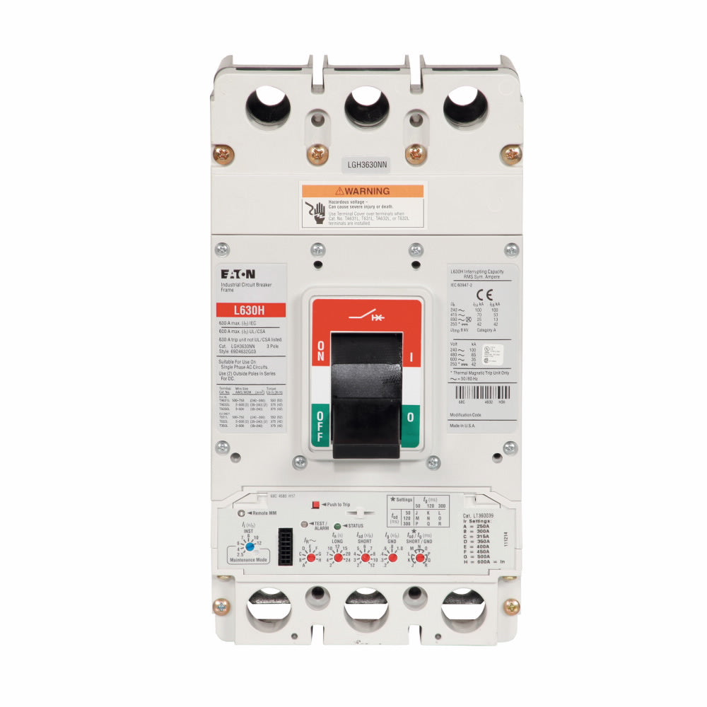 LGH3600FAG - Cutler Hammer Feed-Thru 600 Amp 3 Pole Circuit Breaker - Essential Electric Supply
