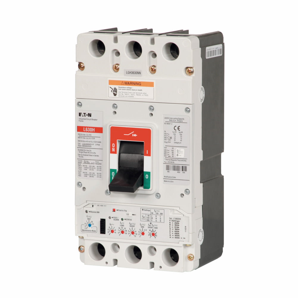 Cutler Hammer LGH3600FAW Molded Case Circuit Breaker | 600V 600A 3P 65kA@480V Bolt-On Series G
