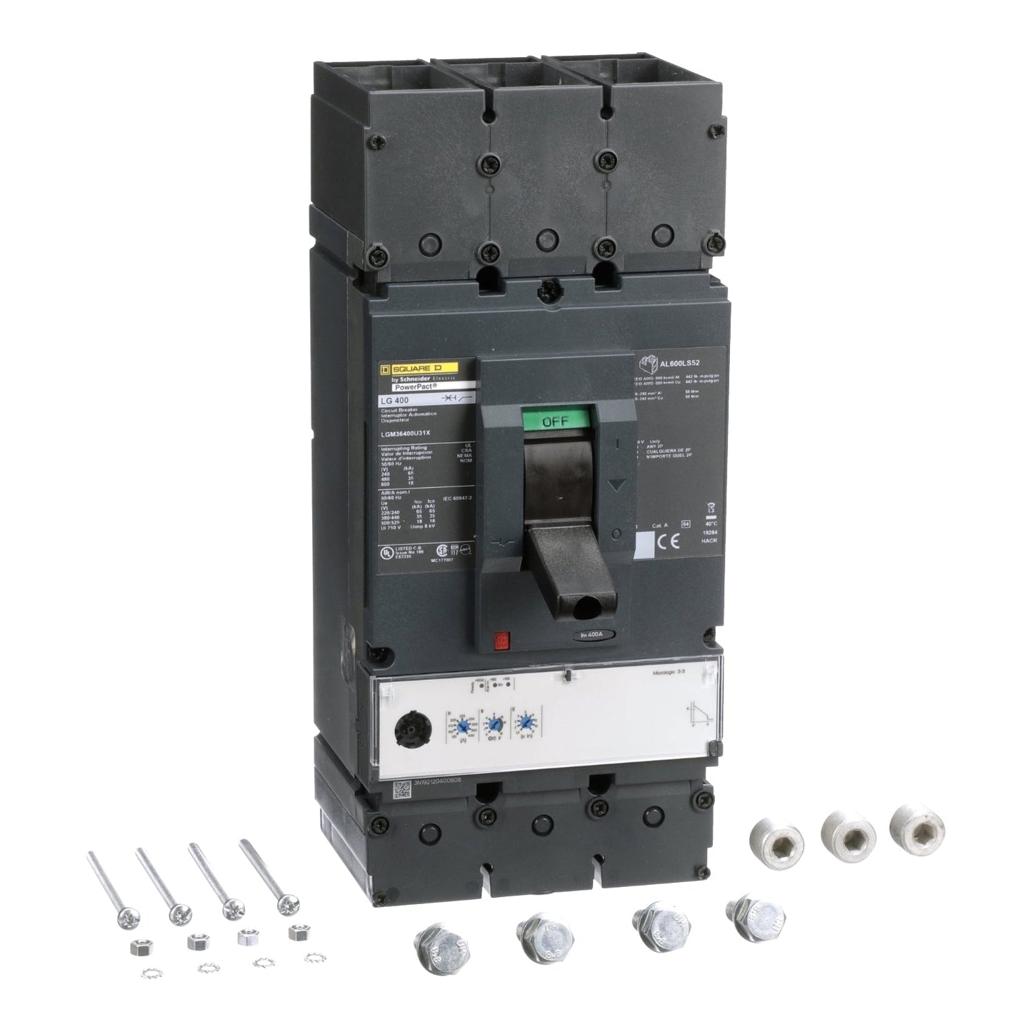 Square D LGM36400U31X Circuit Breaker | Powerpact LGM 600V 400A