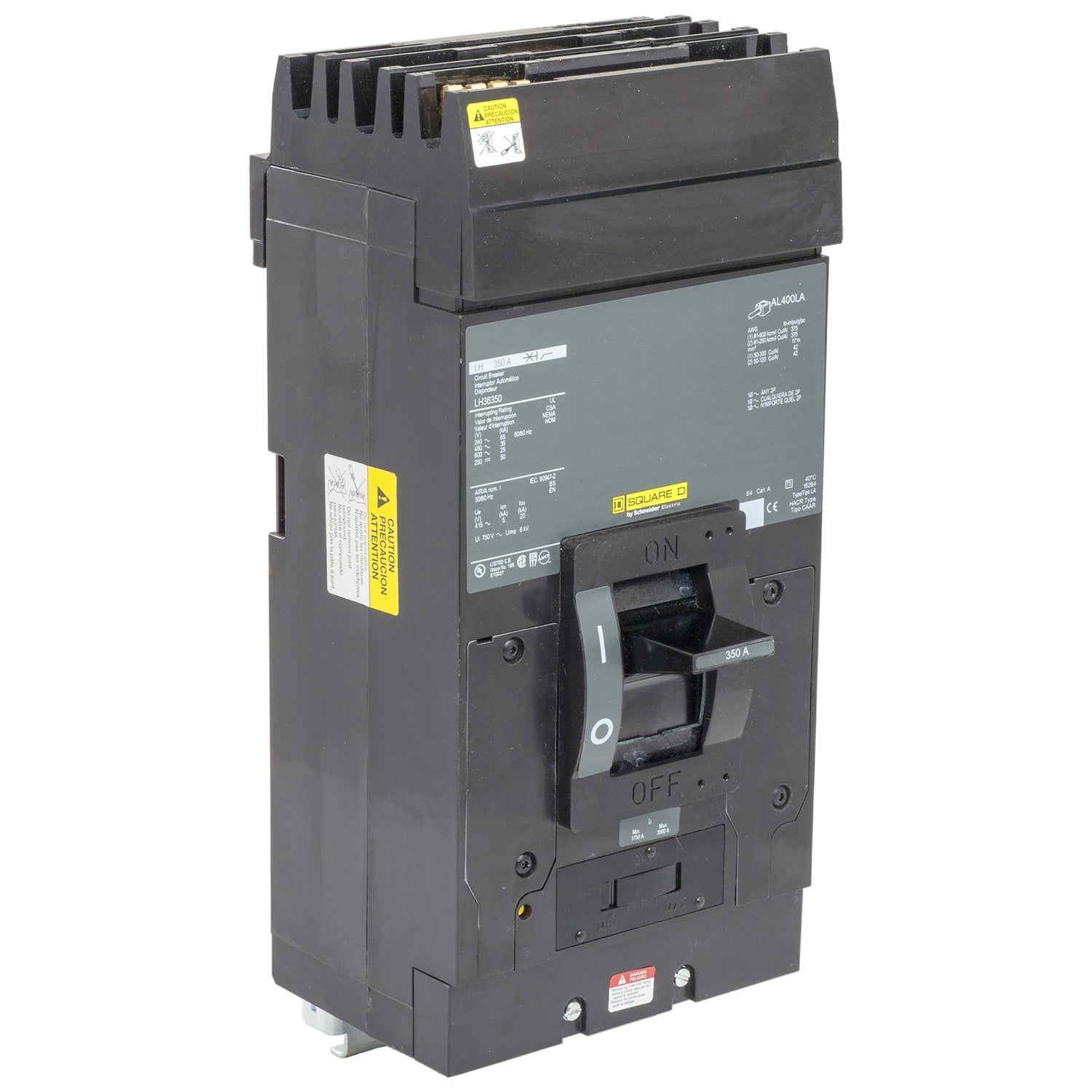 LH36250CBA - Square D I-Line Style Plug-In 600V 250A 3 pole circuit breaker 35kA@480V - Essential Electric Supply