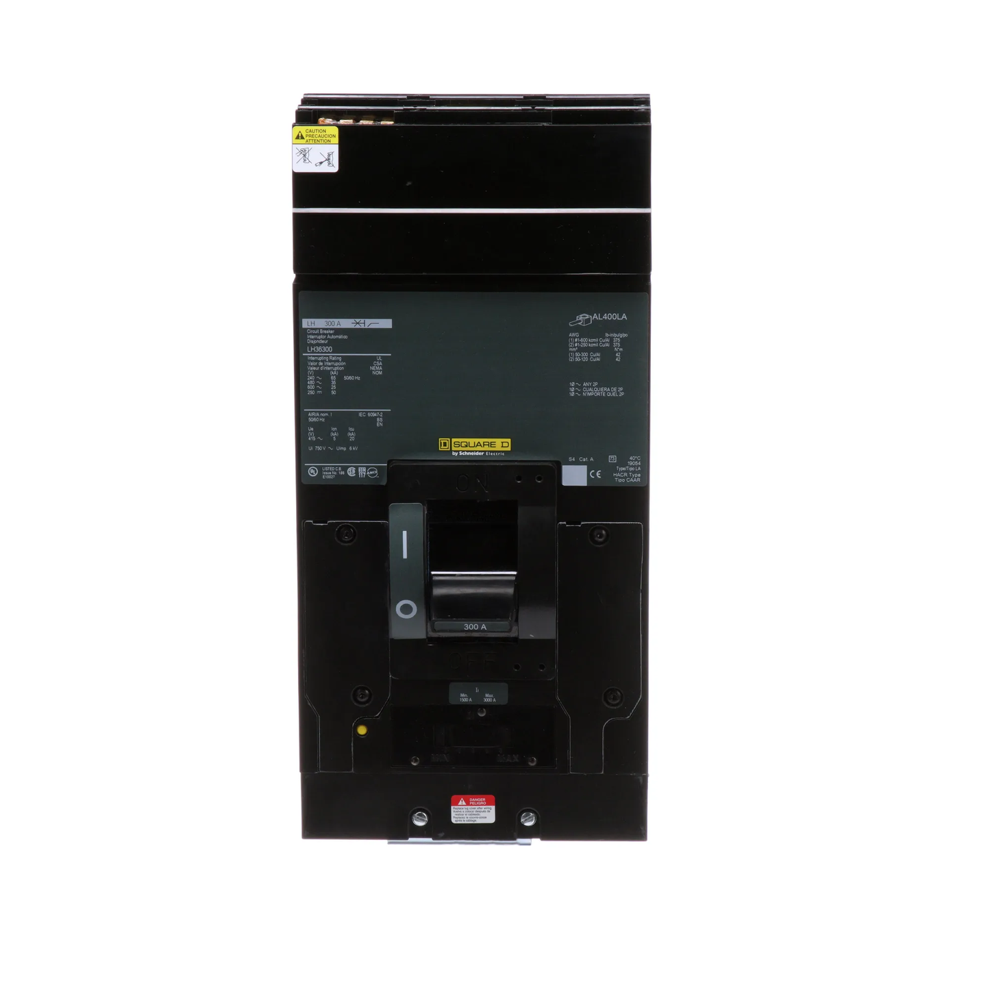 Square D LH36300 Circuit Breaker | 600V 300A 3P 35kA@480V I-Line