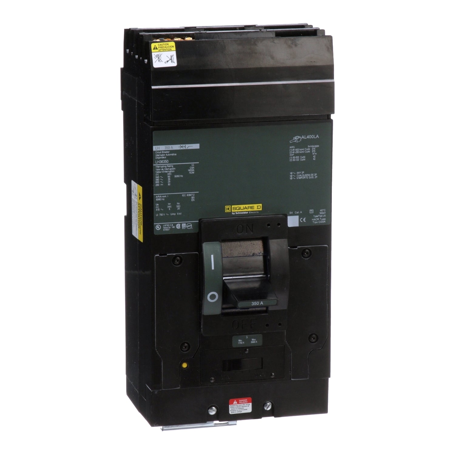 LH36350CBA - Square D I-Line Style Plug-In 600V 350A 3 pole circuit breaker 35kA@480V - Essential Electric Supply