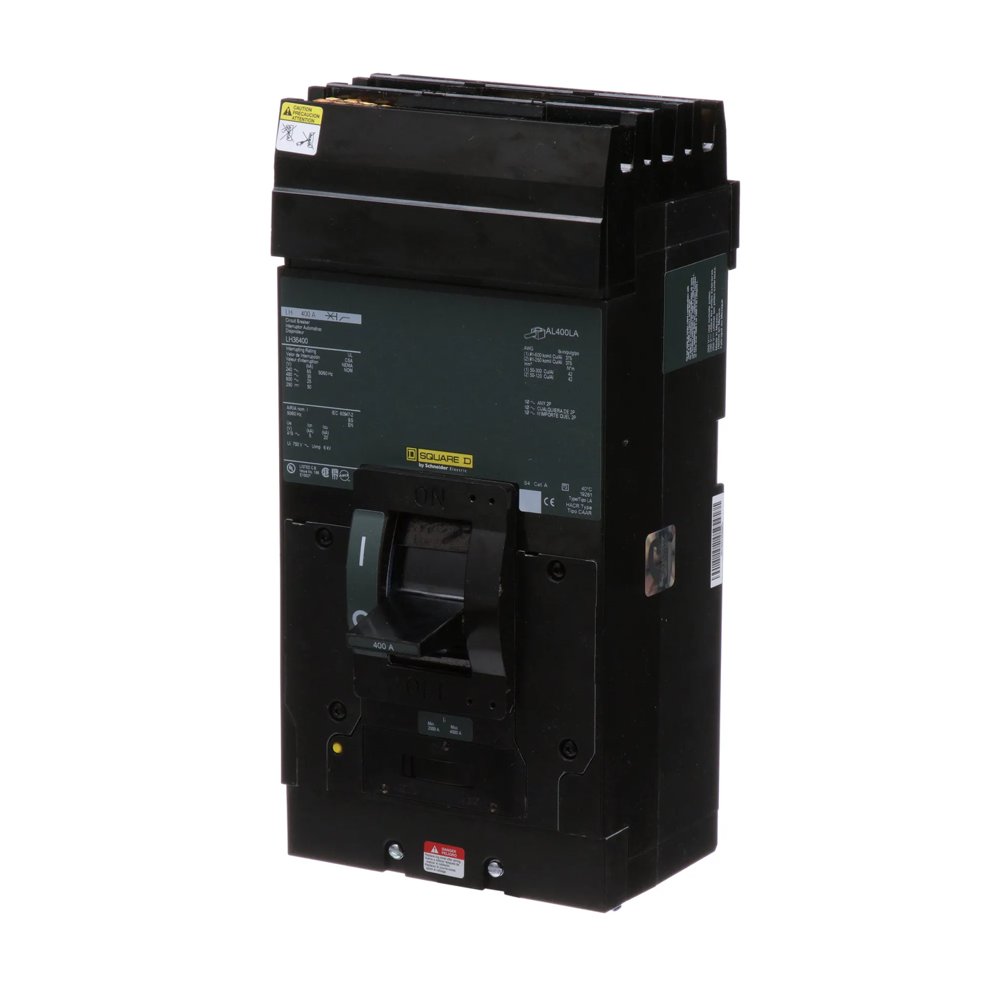 Square D LH36400 Circuit Breaker | 600V 400A 3P 35kA@480V I-Line