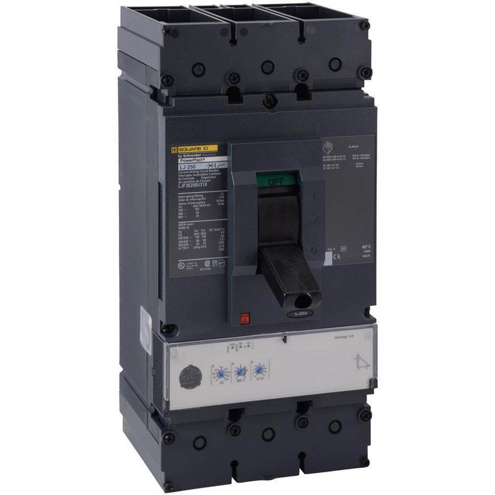 Square D LHF36350 Circuit Breaker | 600V 350A 3P 35kA@480V Bolt-On LHF Series